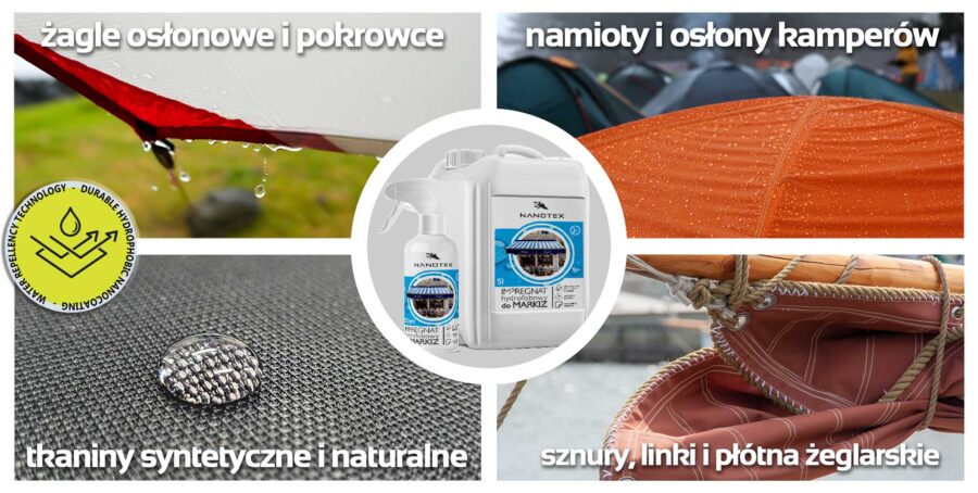 NanoTex preparat do impregnacji wodoodporny do markiz i parasoli