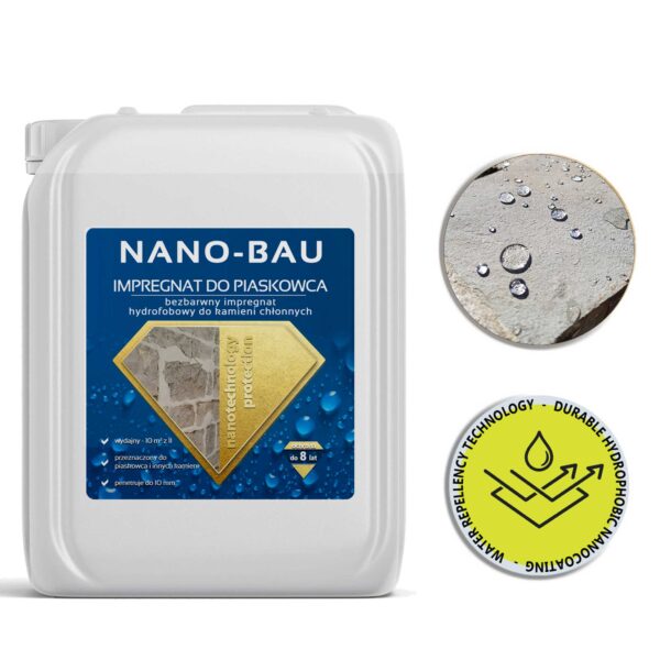 NANO-BAU impregnat hydrofobowy do piaskowca