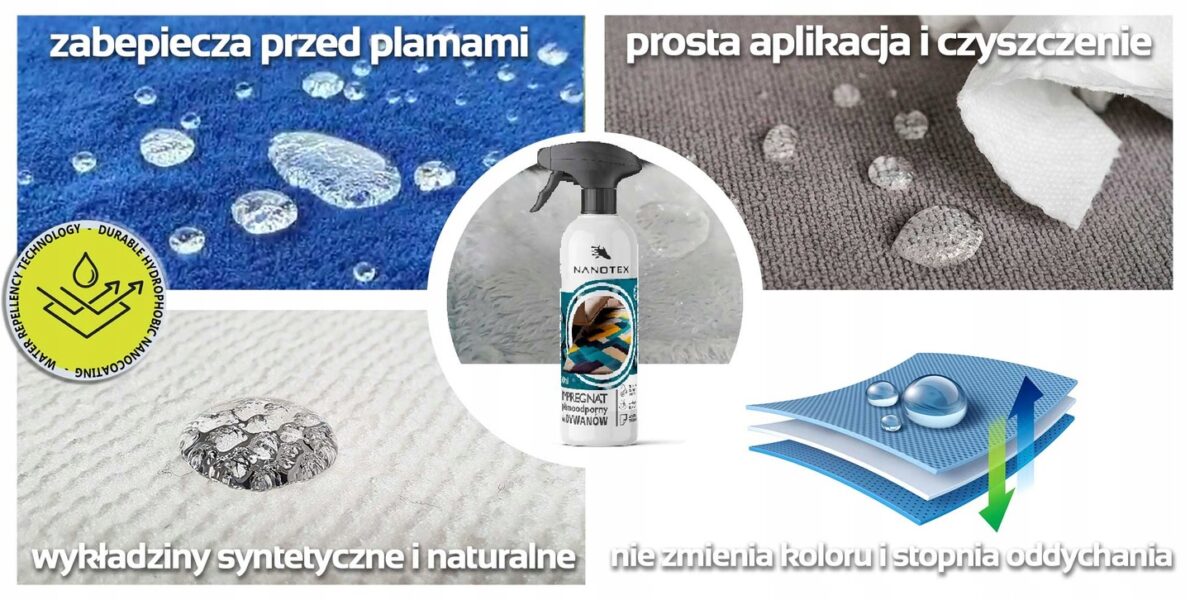 NanoTex impregnat plamoodporny do dywanów