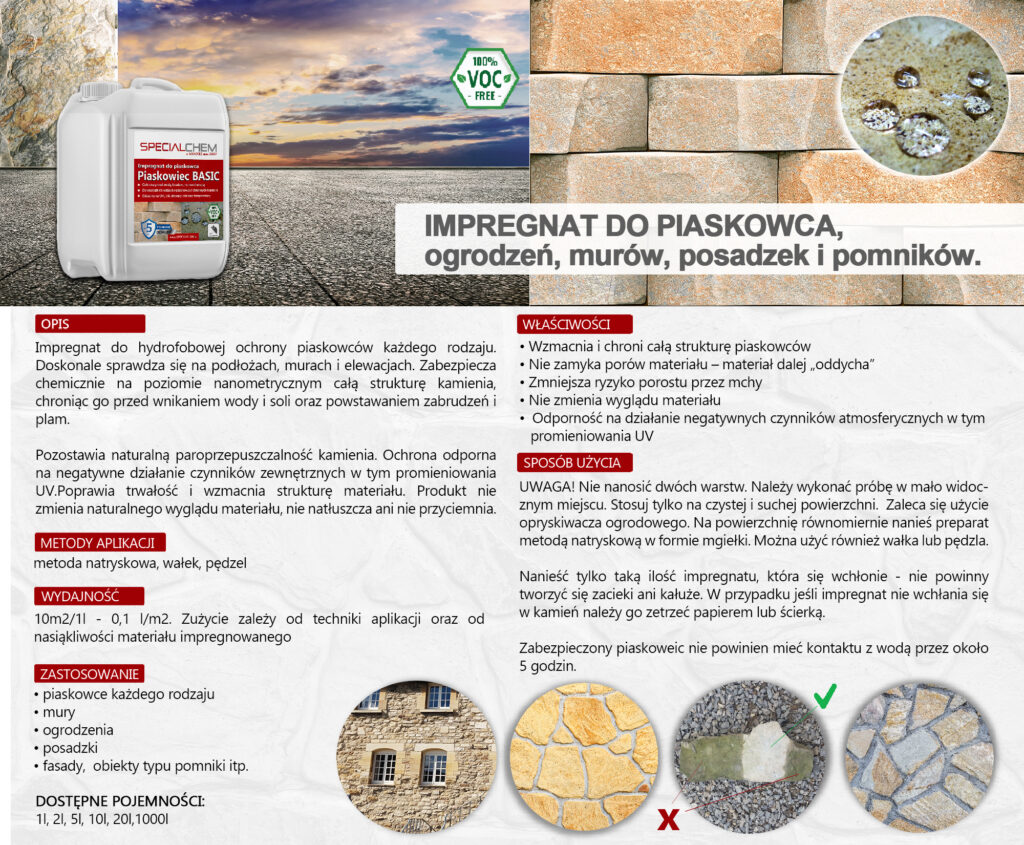 SPECIALCHEM PIASKOWIEC BASIC - Impregnat Do Piaskowca - Smartblond.pl