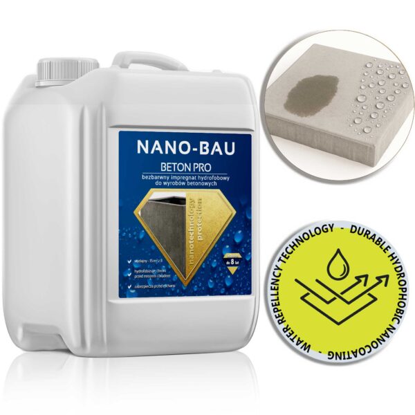 Nano-Bau BETON PRO- bezbarwny impregnat hydrofobowy