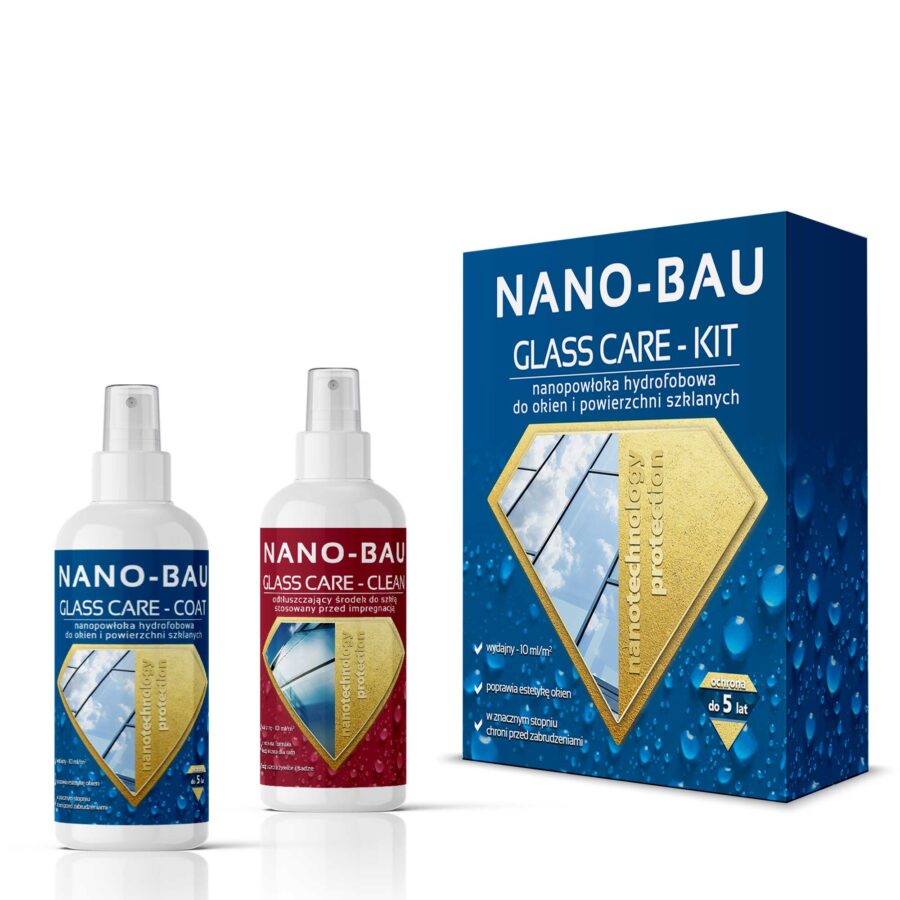 Nano-Bau GLASS CARE Kit - zestaw do powierzchni szklanych