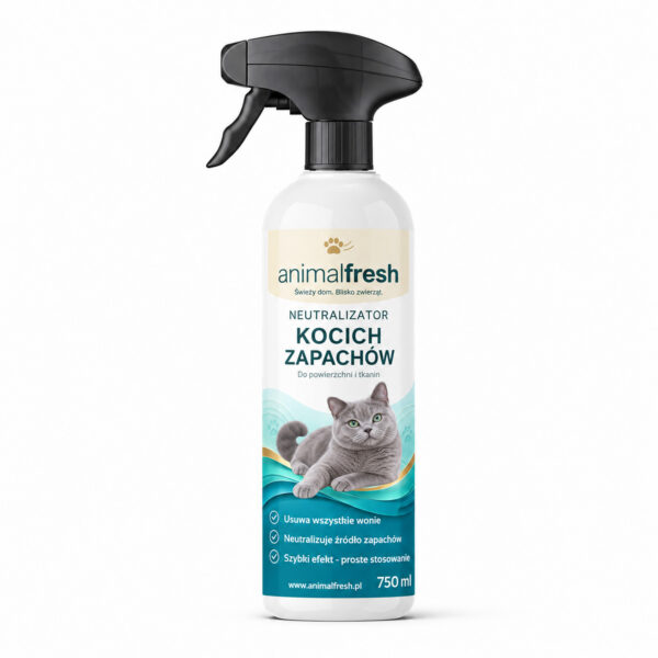 ANIMALFRESH – neutralizator kocich zapachów do kuwety i domu