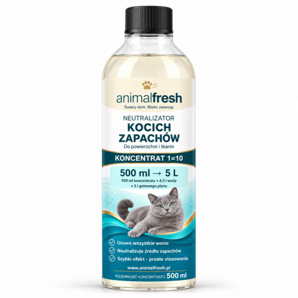 ANIMALFRESH neutralizator kocich zapachów – koncentrat 1=10